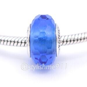 Authentic PANDORA Fascinating Faceted Murano Glass Bead